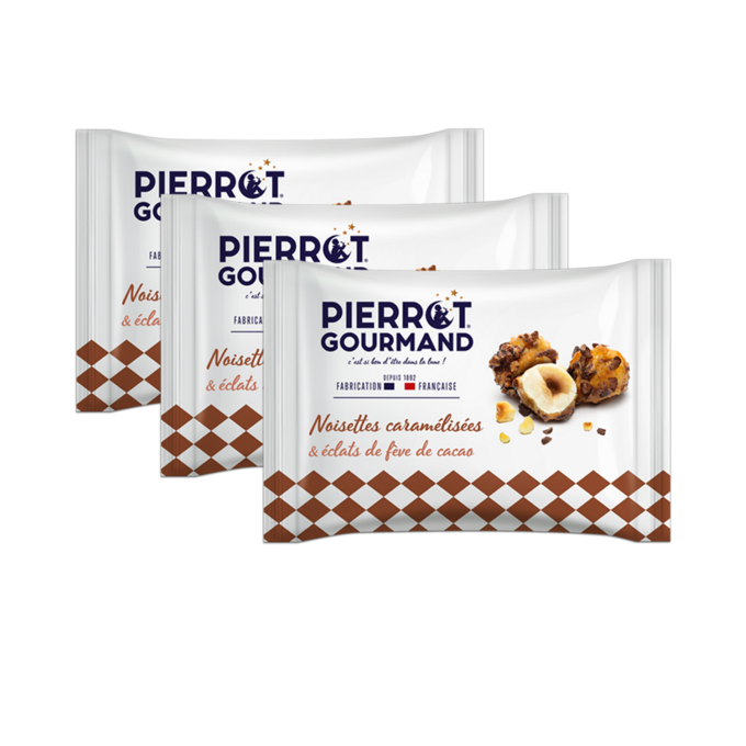 Pierrot Gourmand · Lollipop (flat), caramel, box of 10 130g (4.6 oz)